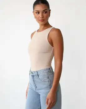 Vivid Bodysuit (Beige)