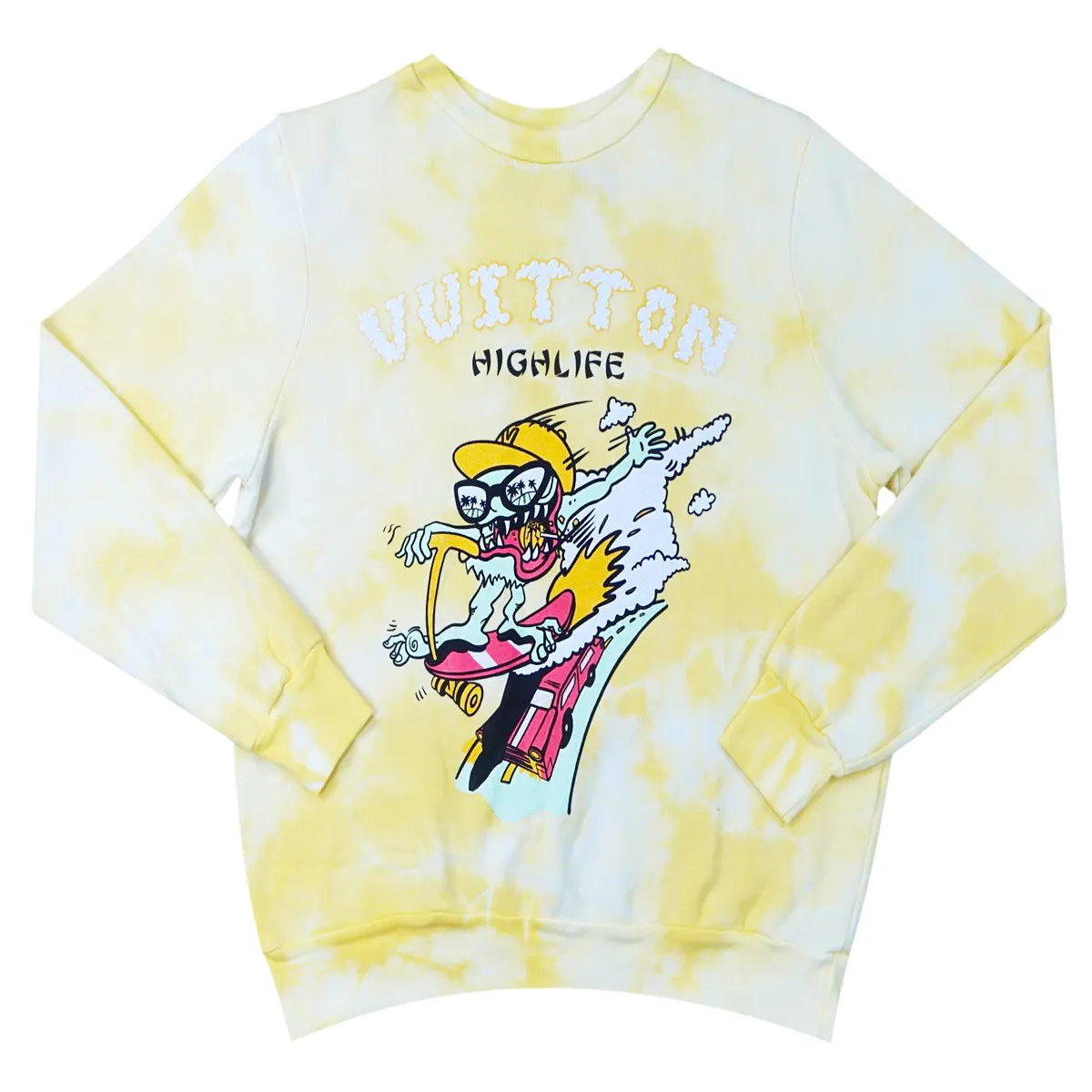 Vuitton Tie Dye Crewneck (Yuzu) /D18