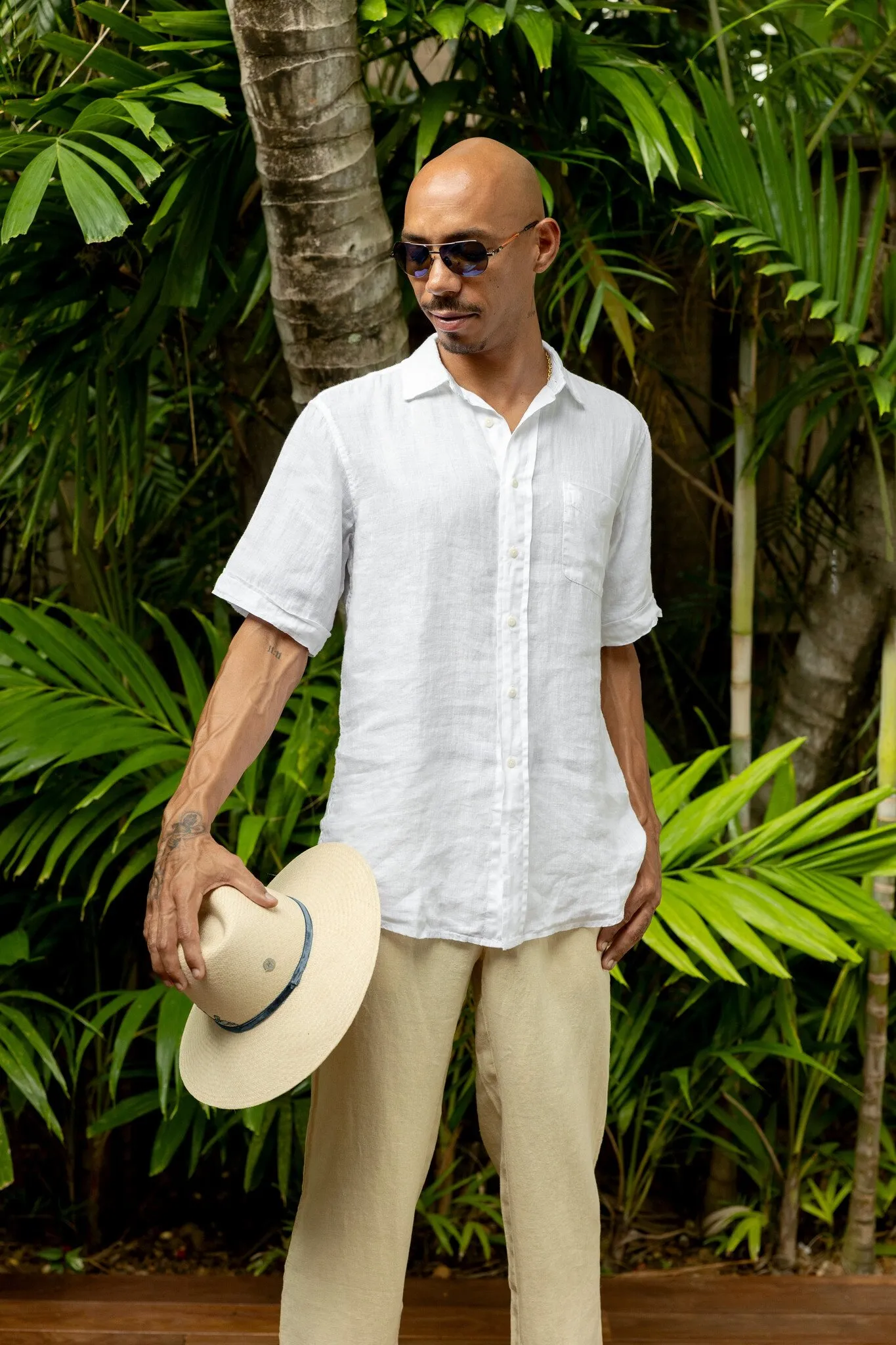 White Manjack Linen Shirt