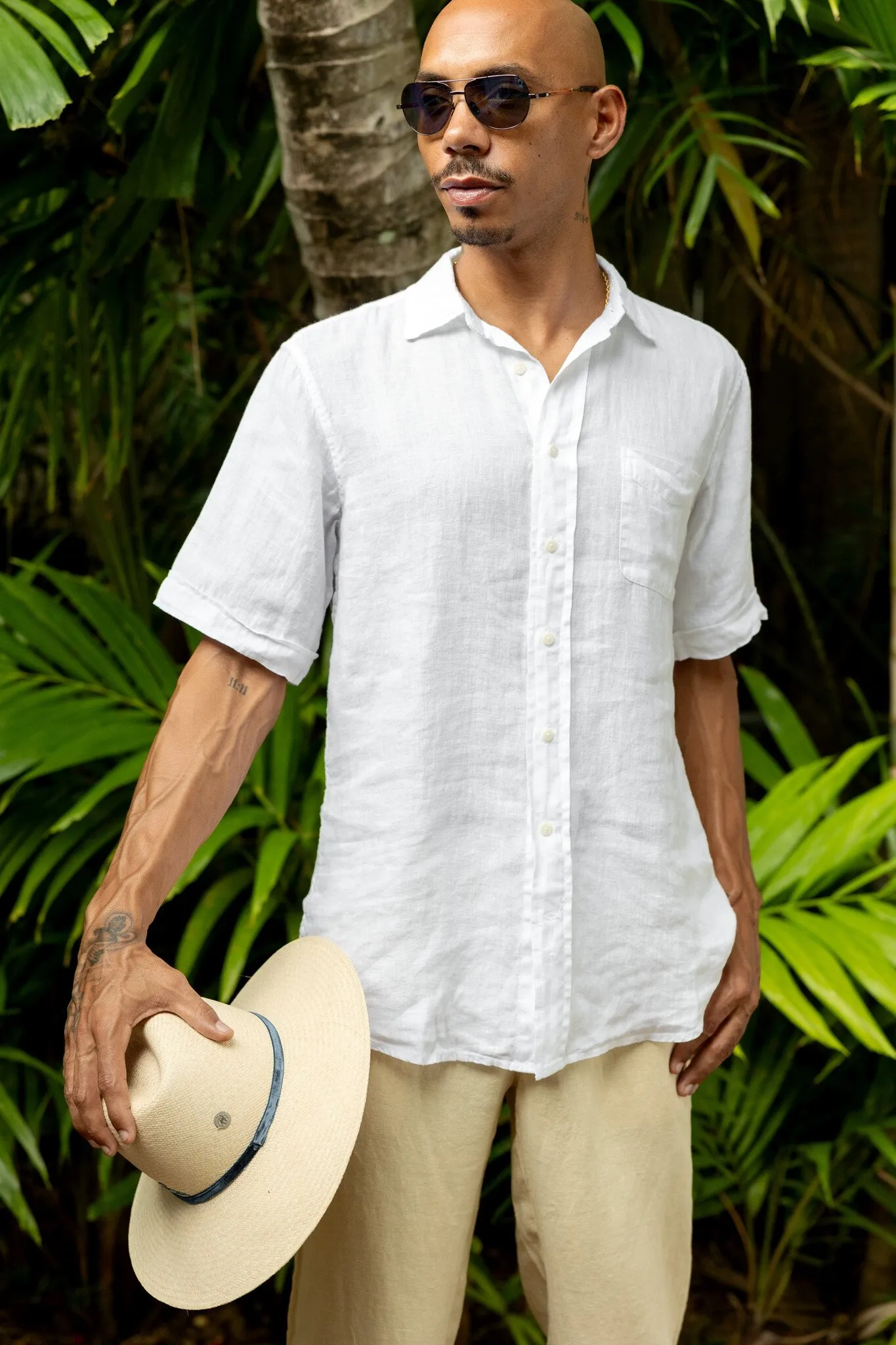 White Manjack Linen Shirt