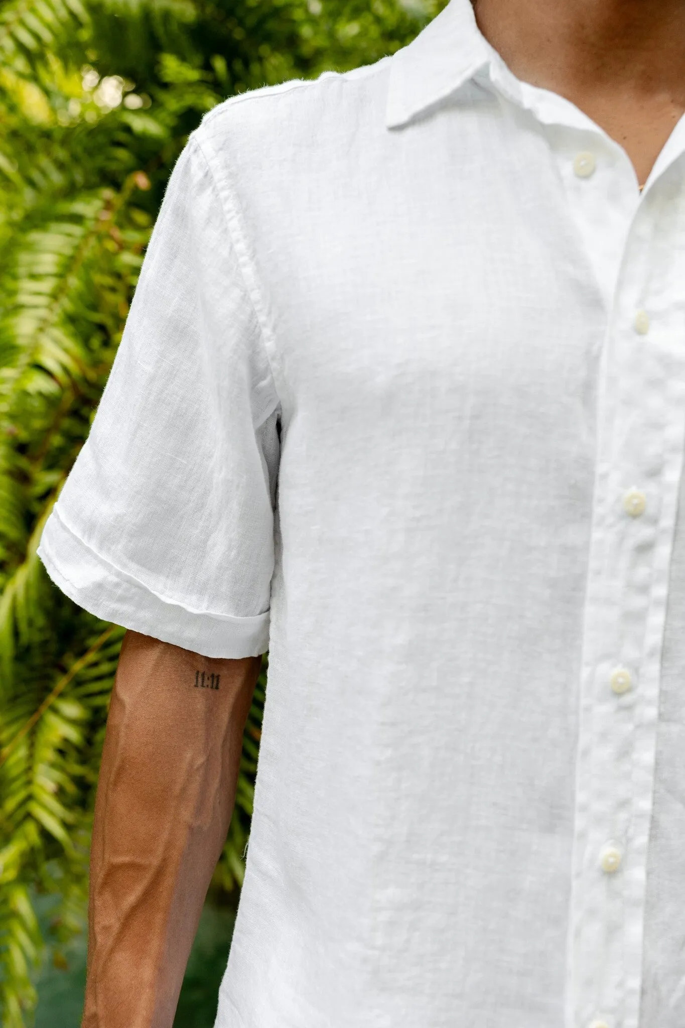 White Manjack Linen Shirt