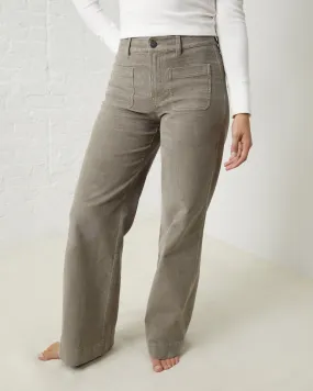 Wide-Leg Cord Pant