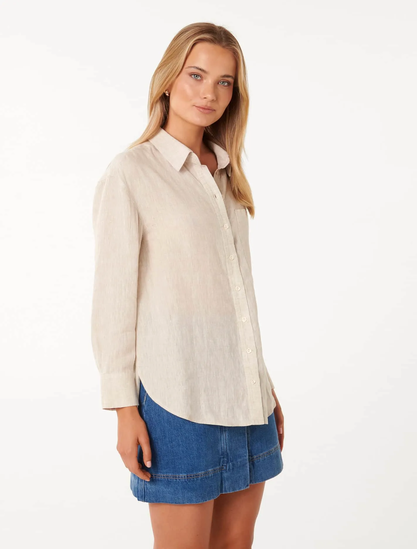 Willa Washed Linen Blend Shirt