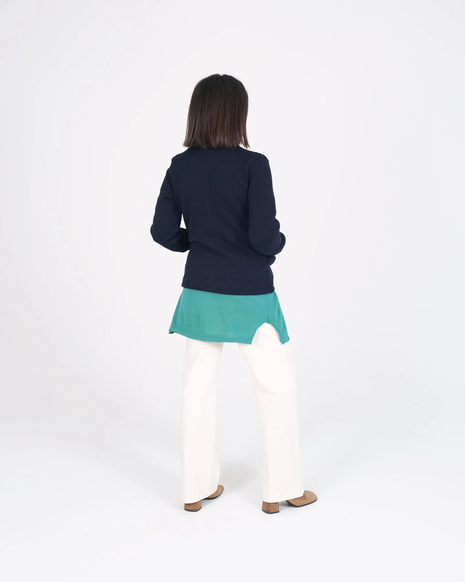 Women's Classic Cardigan - Dark Navy