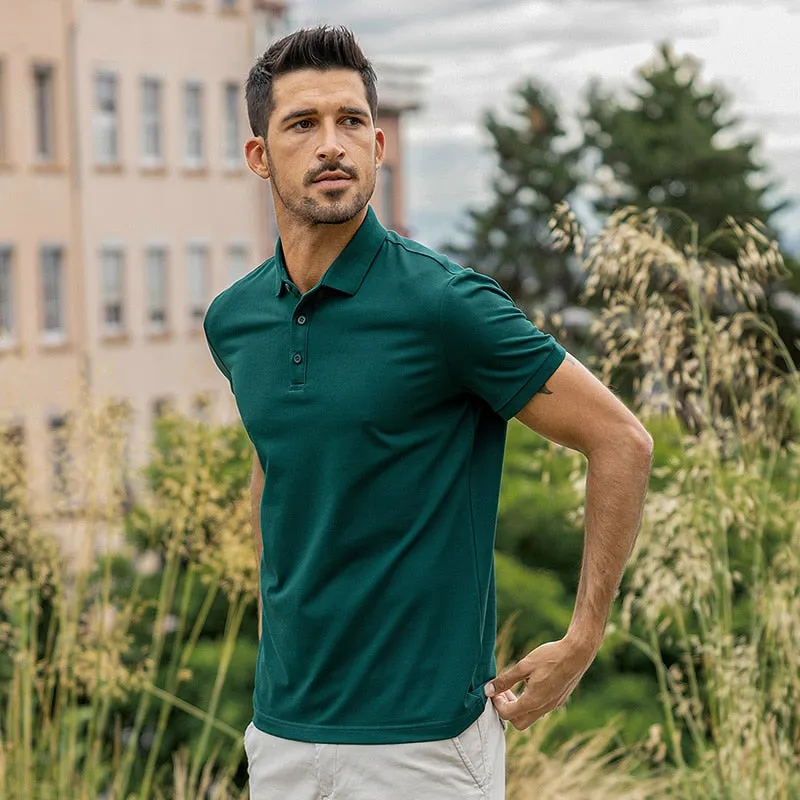 Xituodai 2022 New Fashion Clothing Solid Colour Men's polo shirt short sleeves Lapels High Quality  Slim Summer Top Plus Size 64