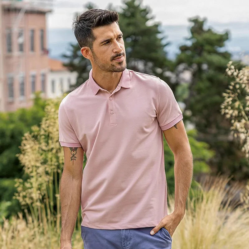 Xituodai 2022 New Fashion Clothing Solid Colour Men's polo shirt short sleeves Lapels High Quality  Slim Summer Top Plus Size 64