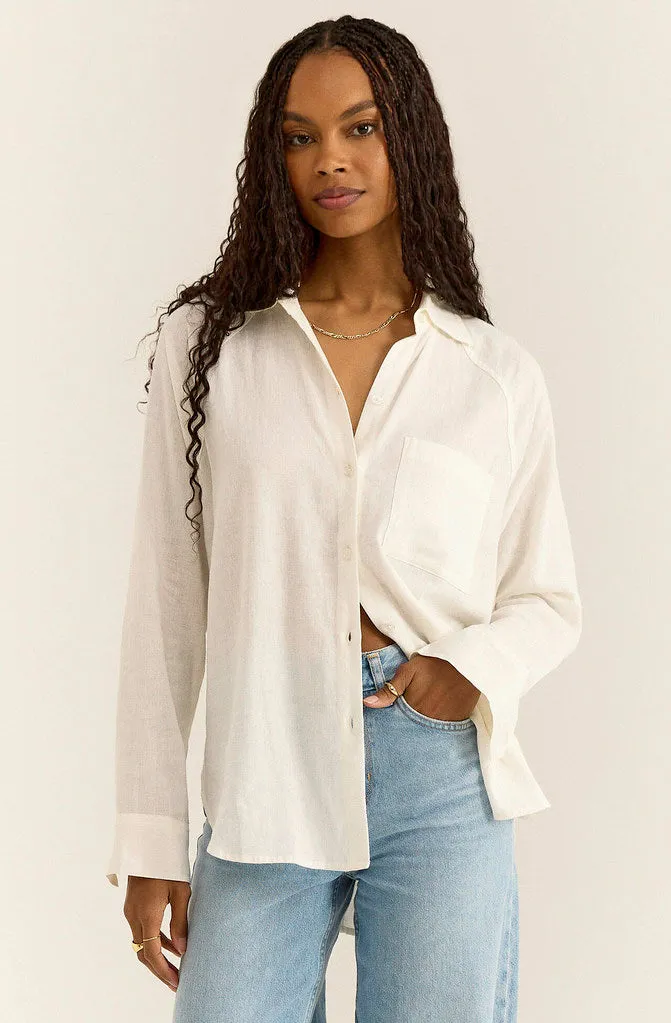 Z SUPPLY PERFECT LINEN TOP