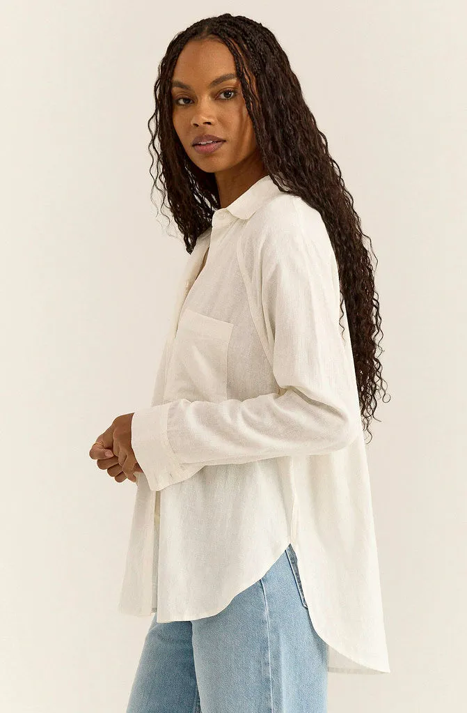 Z SUPPLY PERFECT LINEN TOP