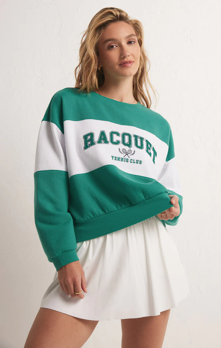 Z Supply Racquet Sweatshirt Team | Green